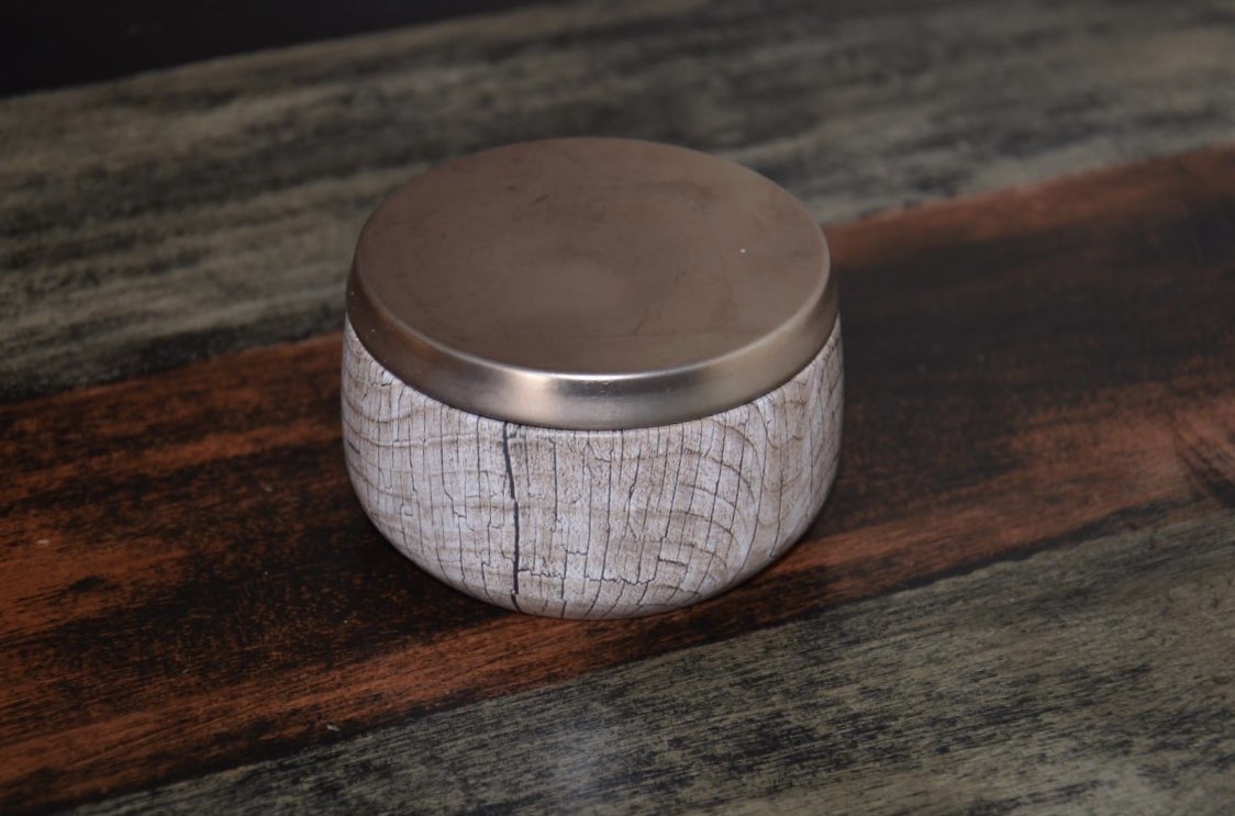 Wood Grain Tin: 7oz