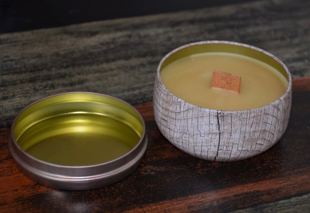 Wood Grain Tin: 7oz